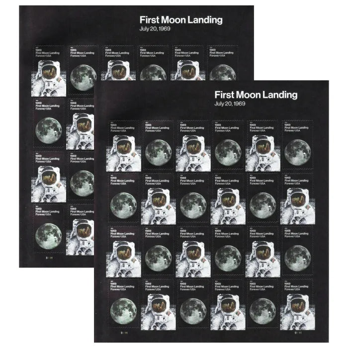 Forever Stamps 2019 First Moon Landing – Space Exploration, First-Class Postage