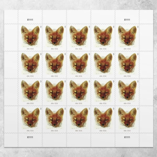 NOT Forever Stamp-40¢ Stamps 2023 Red Fox – Wildlife Series, First-Class Rate