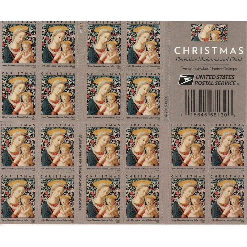 Forever Stamps 2016 Florentine Madonna and Child – Art Collection, First-Class Postage