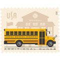 NOT Forever Stamp –Additional Ounce Stamps 2023 School Bus, First-Class Rate