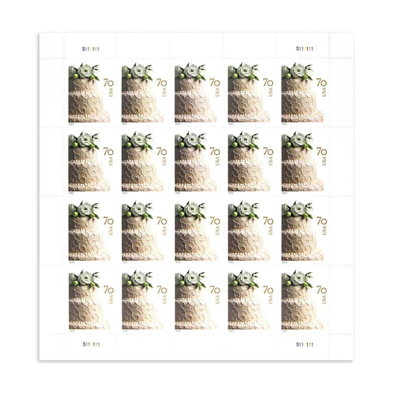 NOT Forever Stamp-First Class Stamps 2014 Wedding Cake – Wedding Invitation, 70¢ Postage