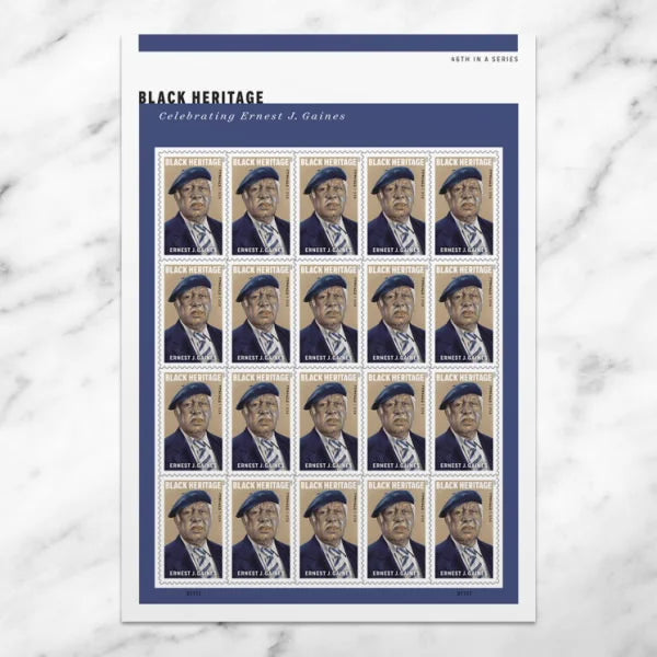 Forever Stamps 2023 Ernest J. Gaines – Black Heritage Series, Commemorative Issue, First-Class Postage