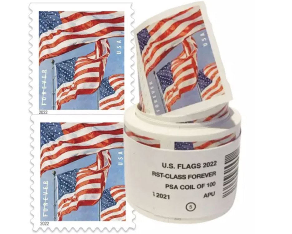 Limited Time Deal: $89.99 for 5 Rolls(500 Forever Stamps) – 2017/2023/2024/2025 Flag