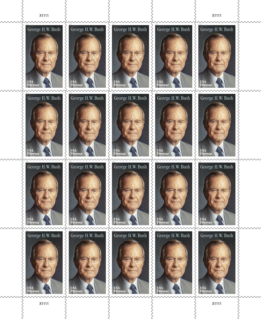 Forever Stamps 2019 George H. W. Bush – Commemorative Issue, First-Class Postage