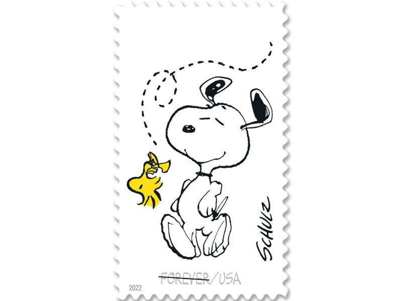 Forever Stamps 2022 Charles M. Schulz – Peanuts Cartoon Characters, First-Class Postage