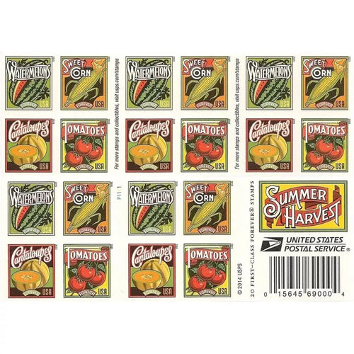 Forever Stamps 2015 Summer Harvest – Seasonal Celebration, First-Class Postage