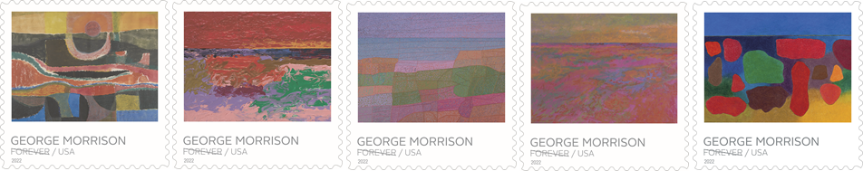 Forever Stamps 2022 George Morrison – Cultural Heritage Art Collection, First-Class Postage
