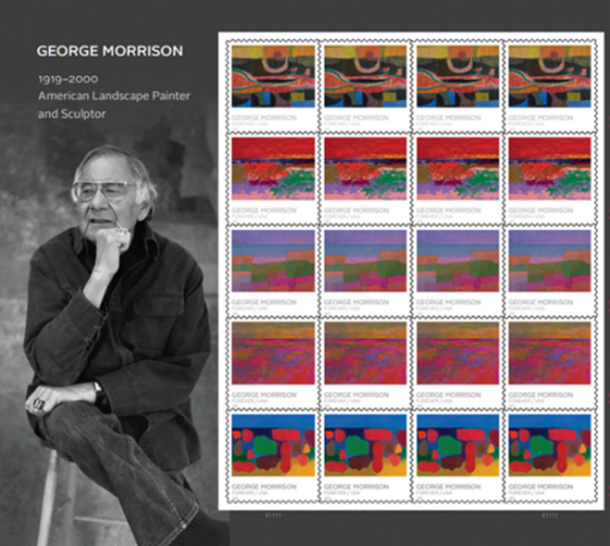 Forever Stamps 2022 George Morrison – Cultural Heritage Art Collection, First-Class Postage