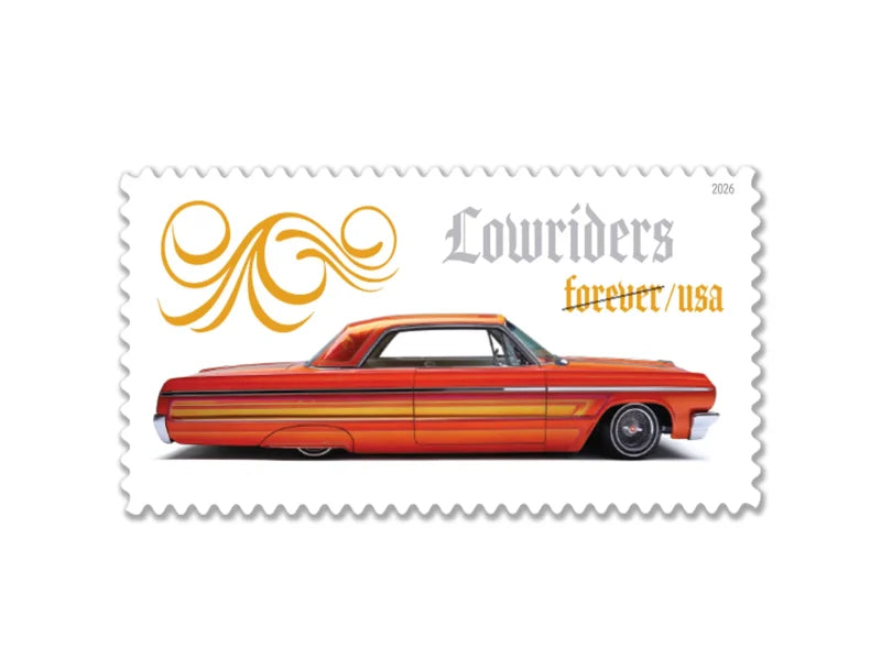 Forever Stamps 2026 Lowriders – Custom Car Culture, First-Class Postage