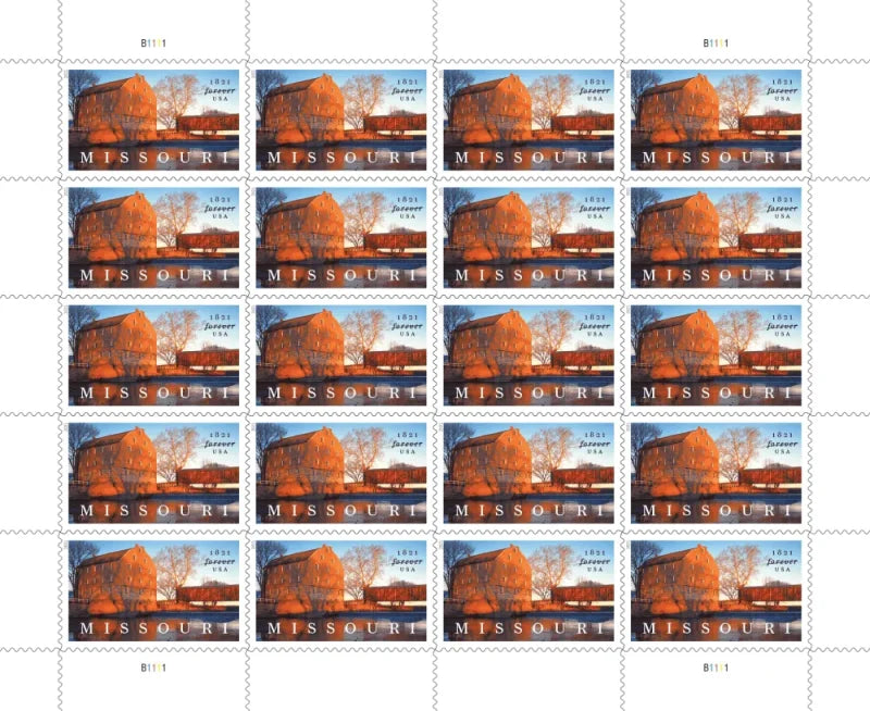 Forever Stamps 2021 Missouri Statehood – Historic Landmark, First-Class Postage