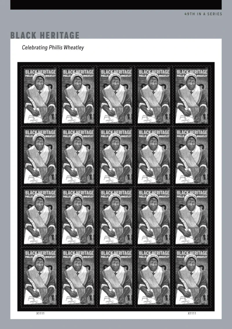 Forever Stamps 2026 Phillis Wheatley – Black Heritage Series, First-Class Postage
