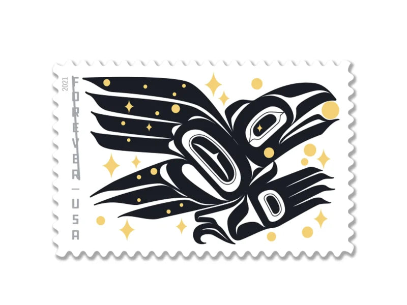 Forever Stamps 2021 Raven Story – Cultural Heritage, First-Class Postage