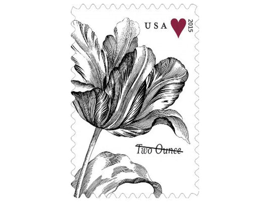 NOT Forever Stamp-Two-Ounce Stamps 2015 Tulip – Wedding Invitation, First-Class Postage
